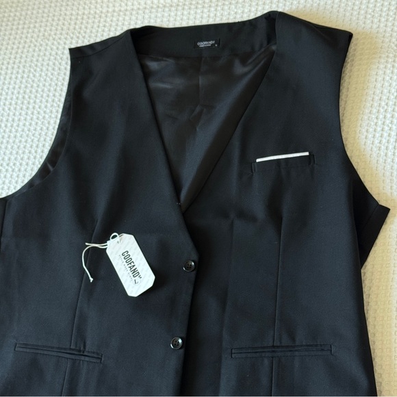 Coofandy Black Suit Vest - Picture 2 of 6